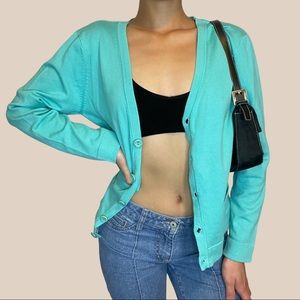 Turquoise cardigan